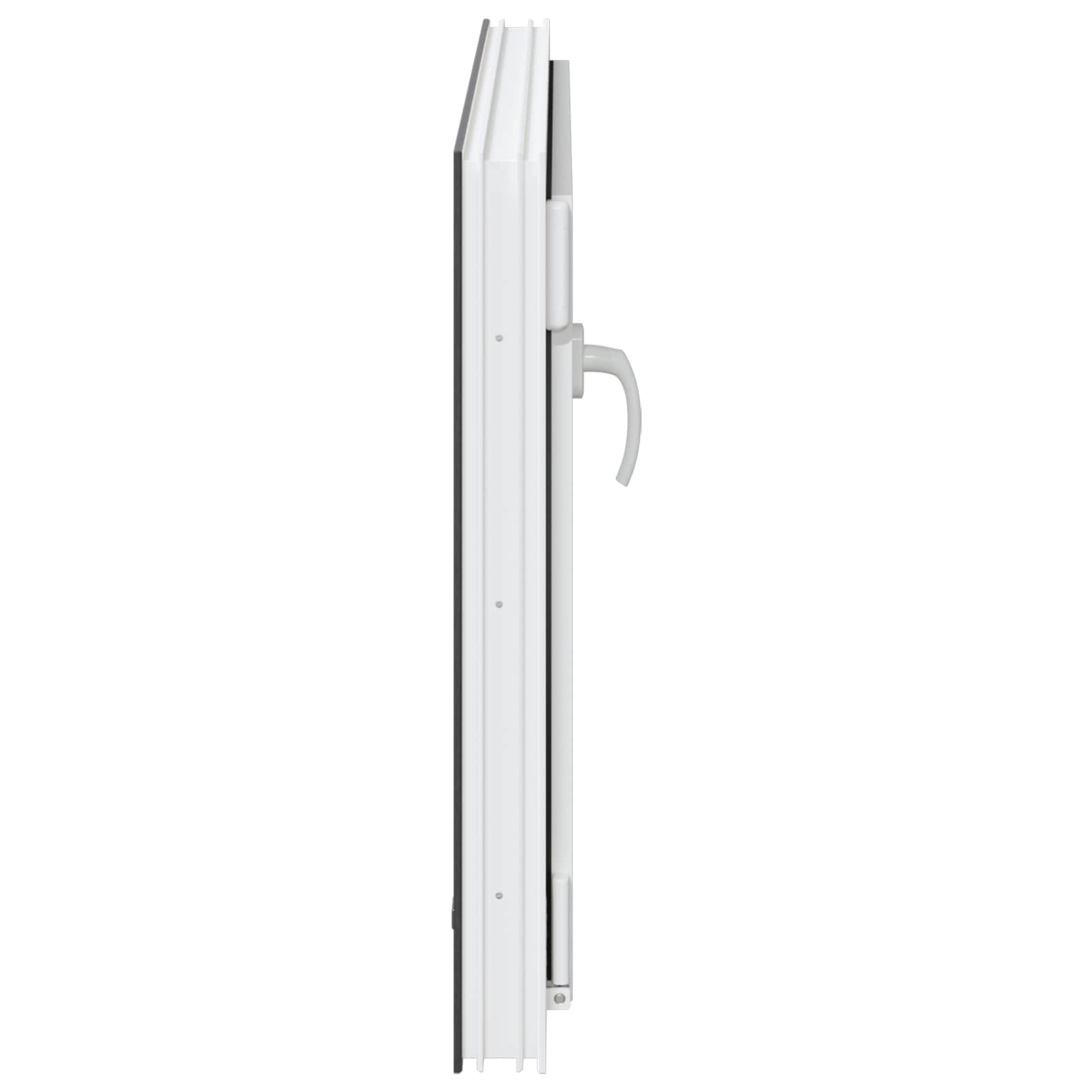 Παράθυρο Κάτω Στρώματος RISOR Ανθρακί 90 x 70 cm PVC και Γυαλί - Pakobazaar