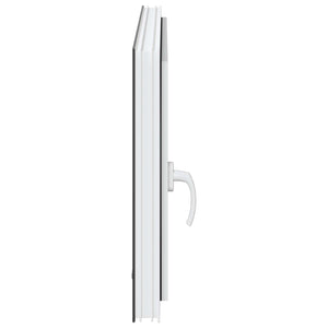 Παράθυρο Κάτω Στρώματος RISOR Ανθρακί 100 x 50 cm PVC και Γυαλί - Pakobazaar