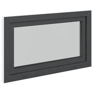 Παράθυρο Κάτω Στρώματος RISOR Ανθρακί 100 x 70 cm PVC και Γυαλί - Pakobazaar