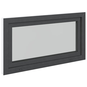 Παράθυρο Κάτω Στρώματος RISOR Ανθρακί 110 x 50 cm PVC και Γυαλί - Pakobazaar