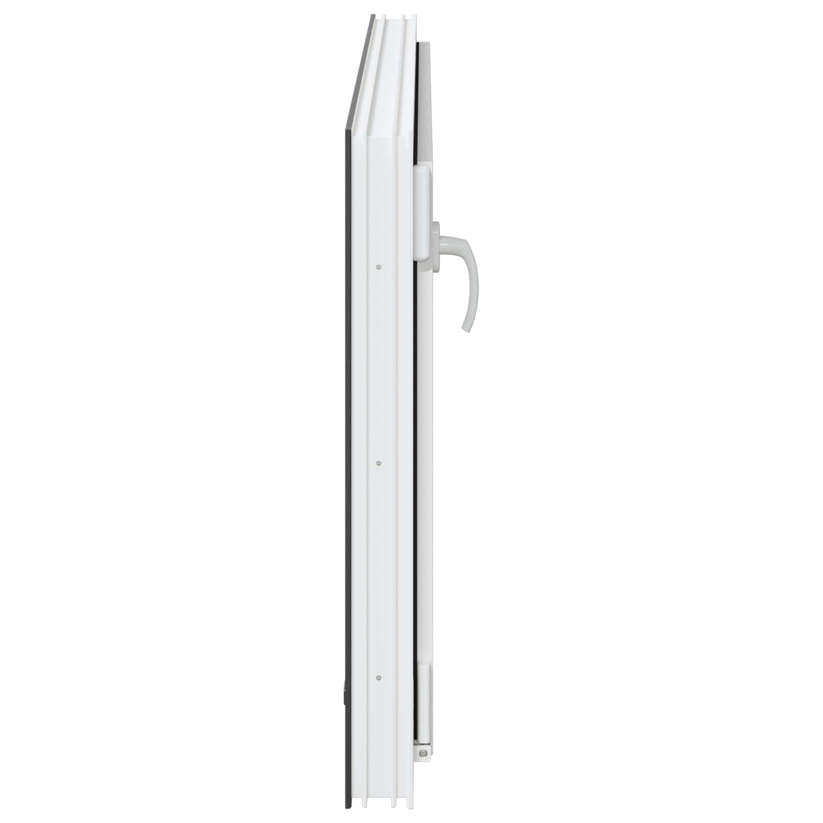 Παράθυρο Κάτω Στρώματος RISOR Ανθρακί 110 x 70 cm PVC και Γυαλί - Pakobazaar