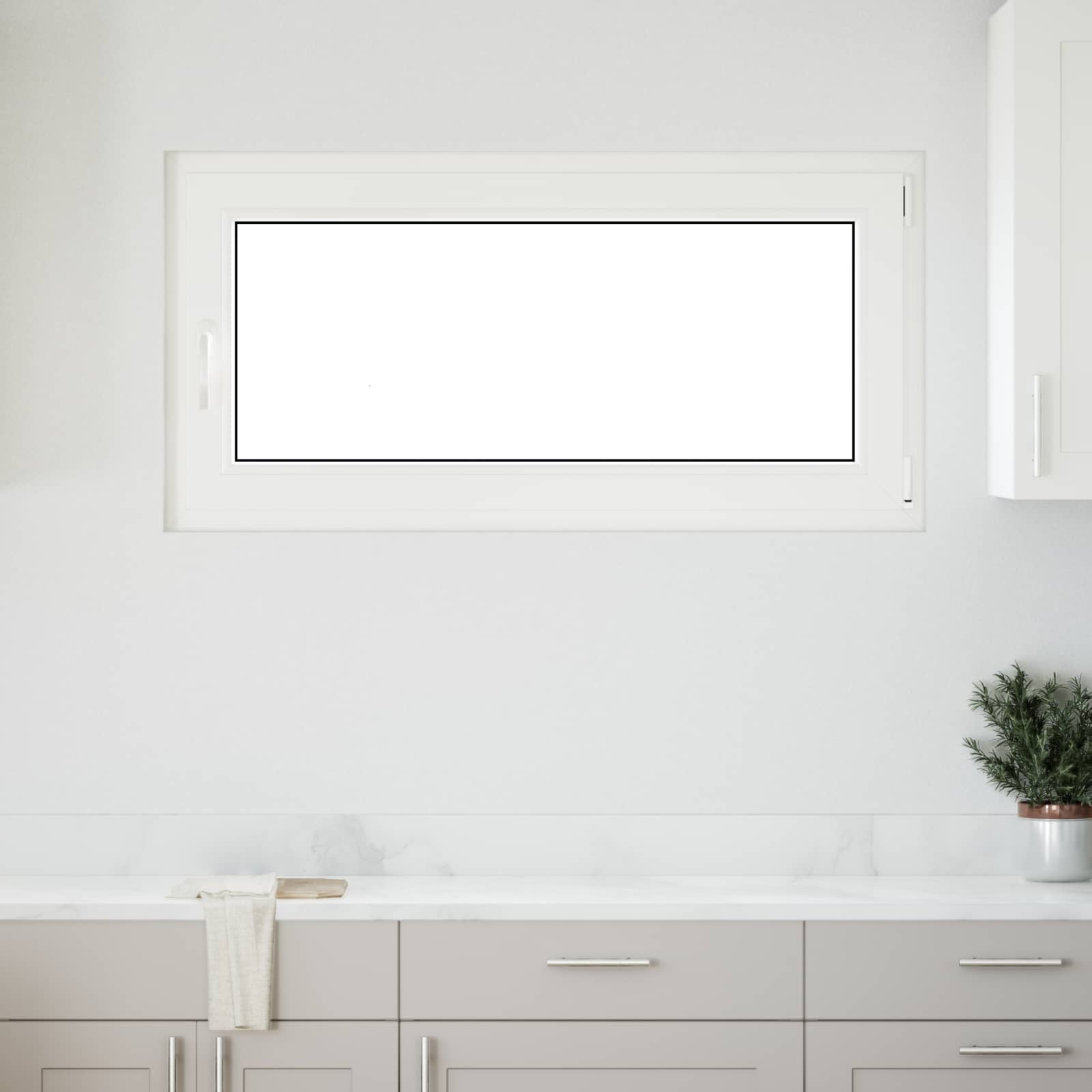 Παράθυρο Κάτω Στρώματος RISOR Ανθρακί 120 x 60 cm PVC και Γυαλί - Pakobazaar