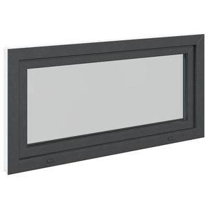 Παράθυρο Κάτω Στρώματος RISOR Ανθρακί 120 x 60 cm PVC και Γυαλί - Pakobazaar