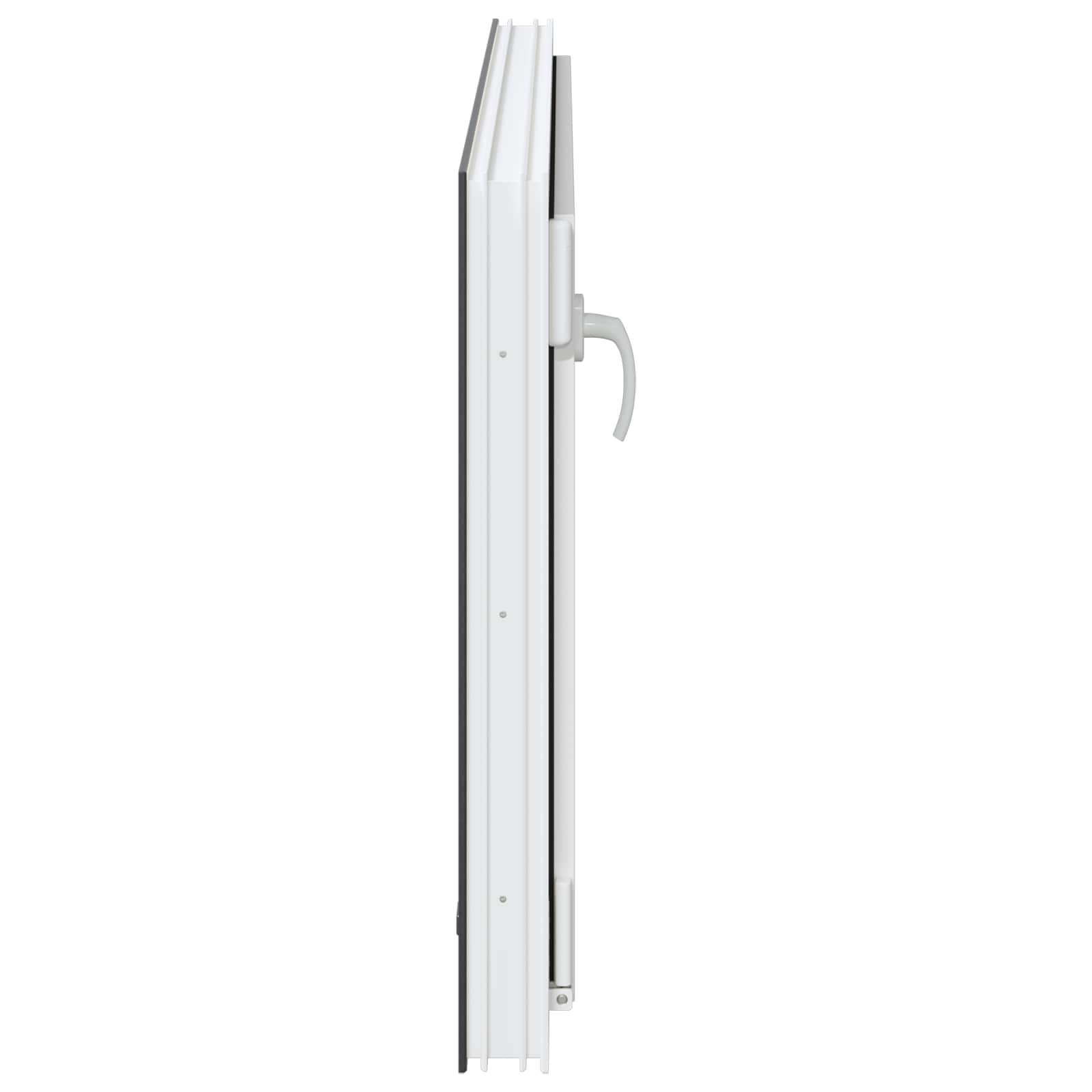 Παράθυρο Κάτω Στρώματος RISOR Ανθρακί 120 x 60 cm PVC και Γυαλί - Pakobazaar