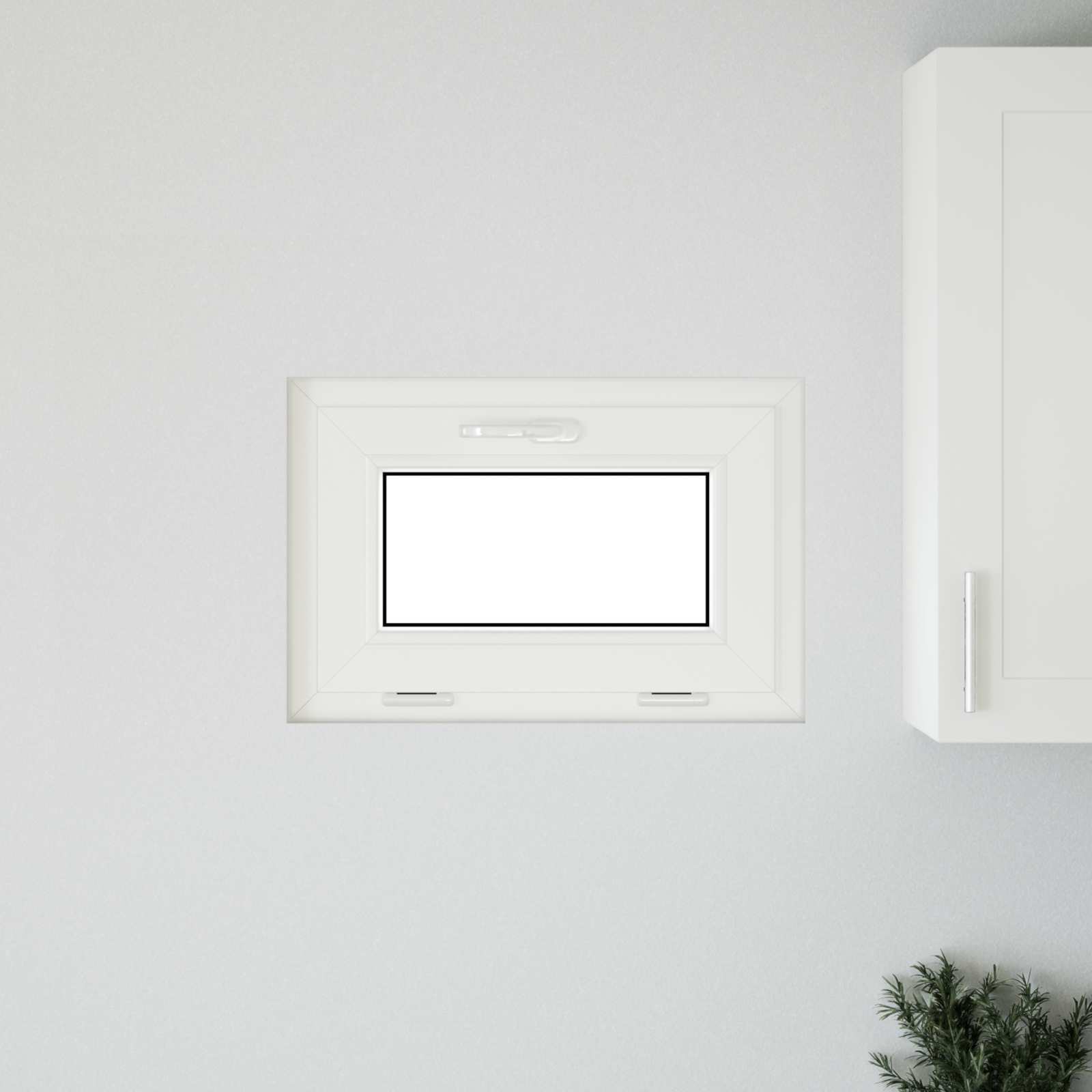 Παράθυρο Κάτω Στρώματος RISOR 60 x 40 cm PVC και Γυαλί Ανθρακί - Pakobazaar