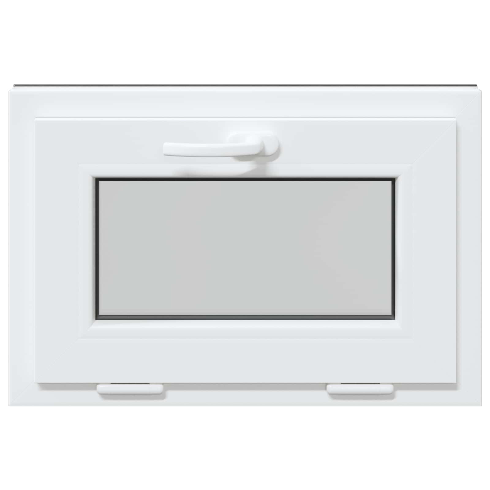 Παράθυρο Κάτω Στρώματος RISOR 60 x 40 cm PVC και Γυαλί Ανθρακί - Pakobazaar