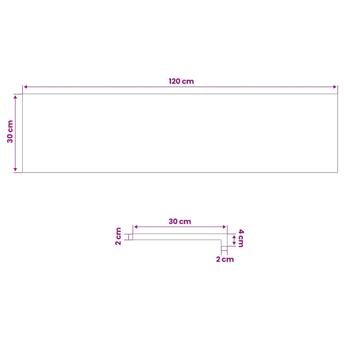 Σκαλοπάτια 4 τεμ. 120 x 30 x 2 cm Σκούρο Καφέ Στερεό ξύλο οξιάς