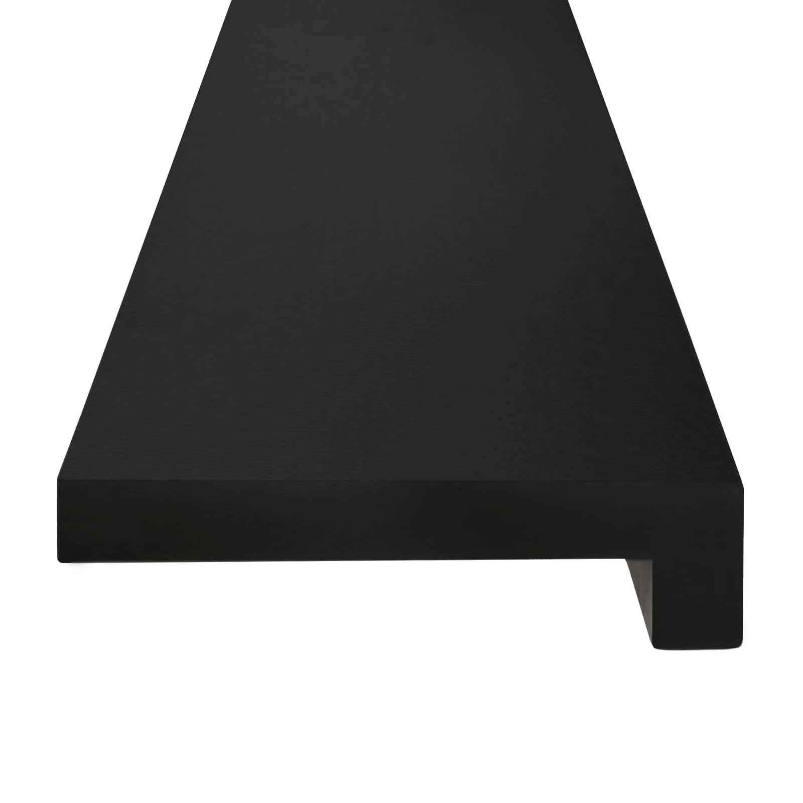 Σκαλοπάτια 4 τεμ. 90 x 30 x 2 cm Μαύρο Στερεό ξύλο οξιάς