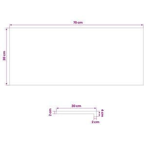 Σκαλοπάτια 8 τεμ. 70 x 30 x 2 cm Ανοιχτό καφέ Στερεό ξύλο οξιάς
