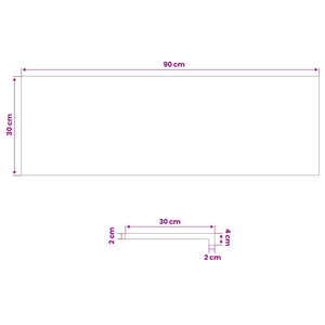 Σκαλοπάτια 8 τεμ. 90 x 30 x 2 cm Ανοιχτό καφέ Στερεό ξύλο οξιάς - Pakobazaar
