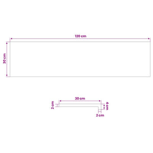 Σκαλοπάτια 12 τεμ. 120 x 30 x 2 cm Φυσικό Στερεό ξύλο οξιάς - Pakobazaar