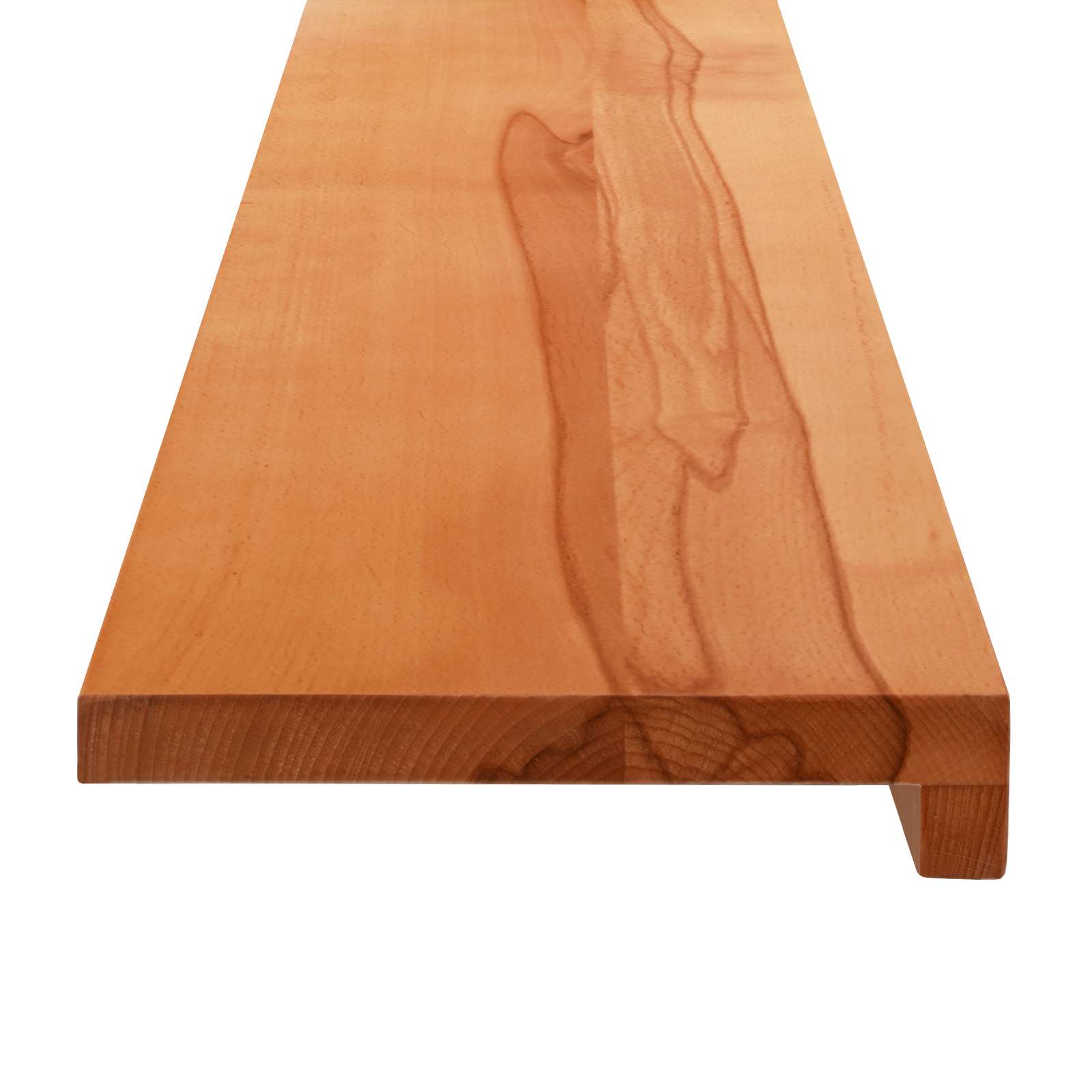Παράθυρα 2 τμχ. Ανοιχτό καφέ 160 x 25 x 2 cm Στερεό ξύλο οξιάς