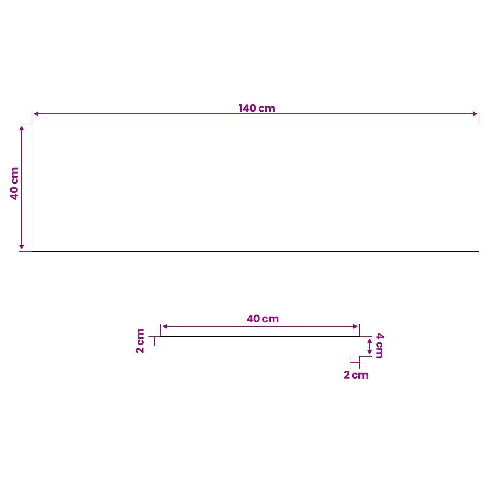 Παράθυρα 2 τμχ. Ανοιχτό καφέ 140 x 40 x 2 cm Στερεό ξύλο οξιάς