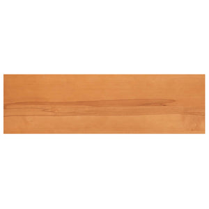 Παράθυρα 2 τμχ. Ανοιχτό καφέ 160 x 40 x 2 cm Στερεό ξύλο οξιάς