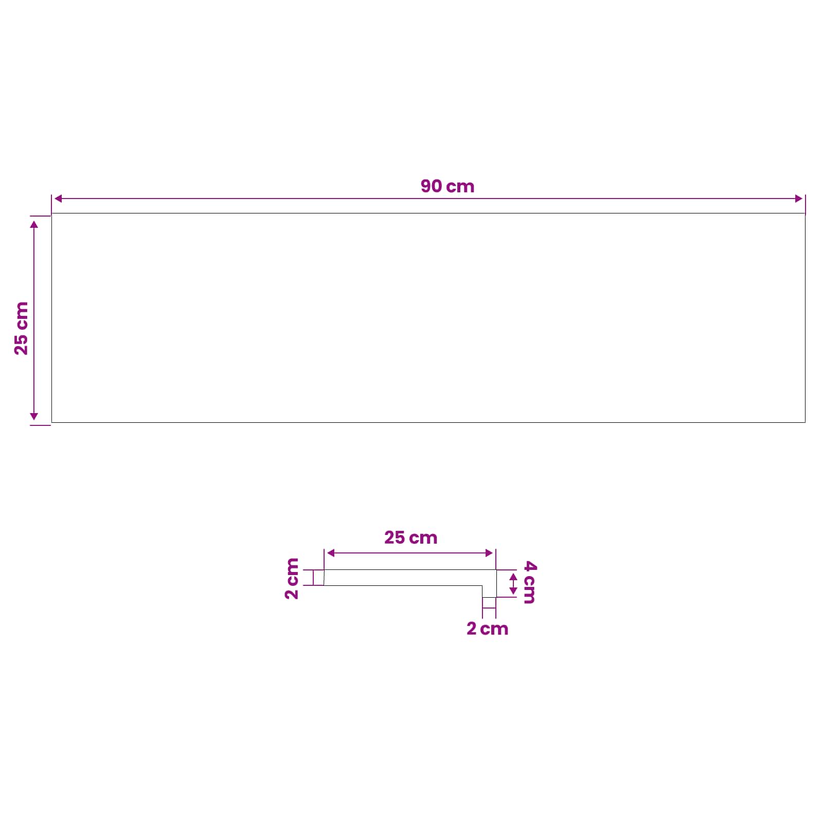 Παράθυρα 2 τμχ. Λακαρισμένο 90 x 25 x 2 cm Στερεό ξύλο οξιάς - Pakobazaar