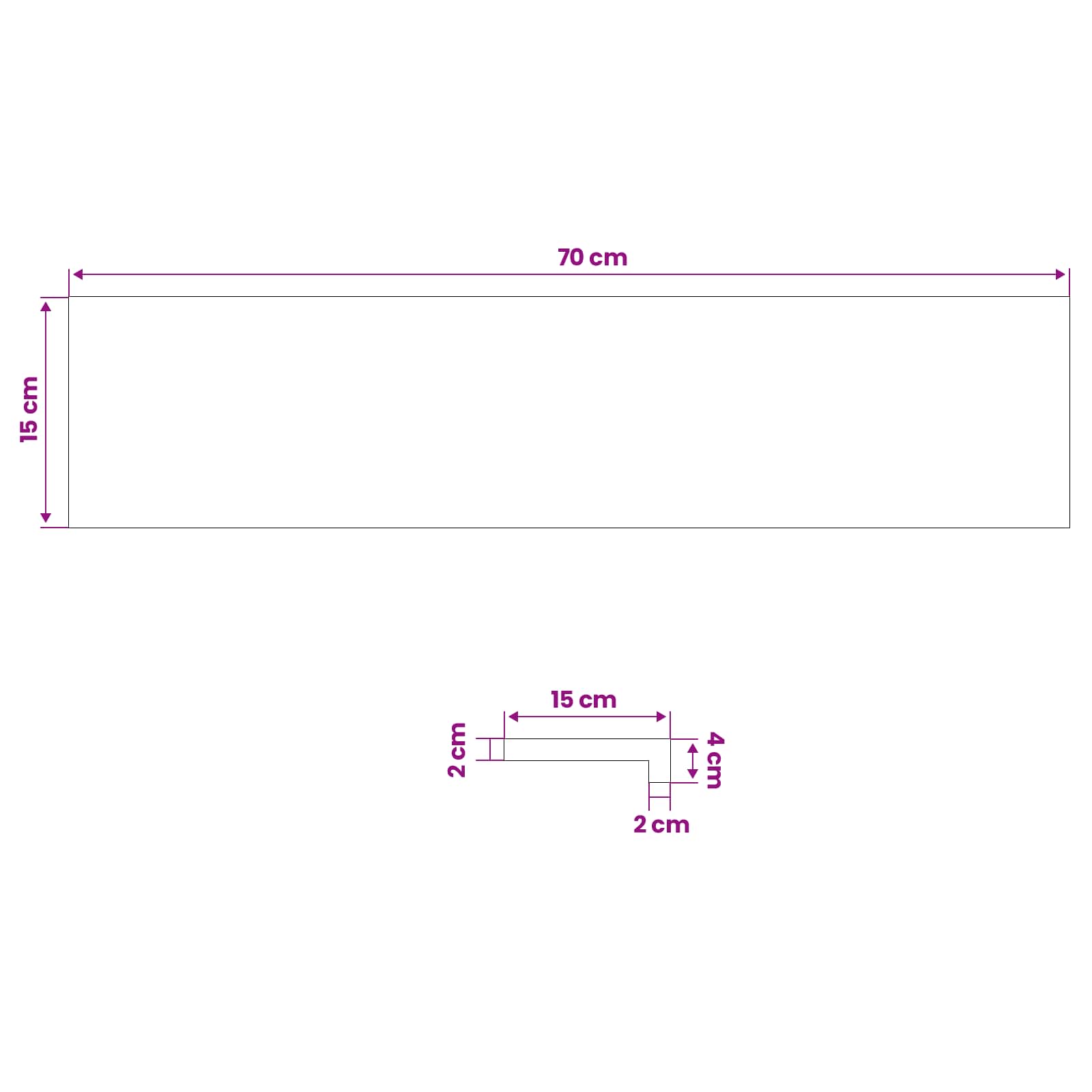 Παράθυρα 2 τμχ. Σκούρο Καφέ 70 x 15 x 2 cm Στερεό ξύλο οξιάς - Pakobazaar