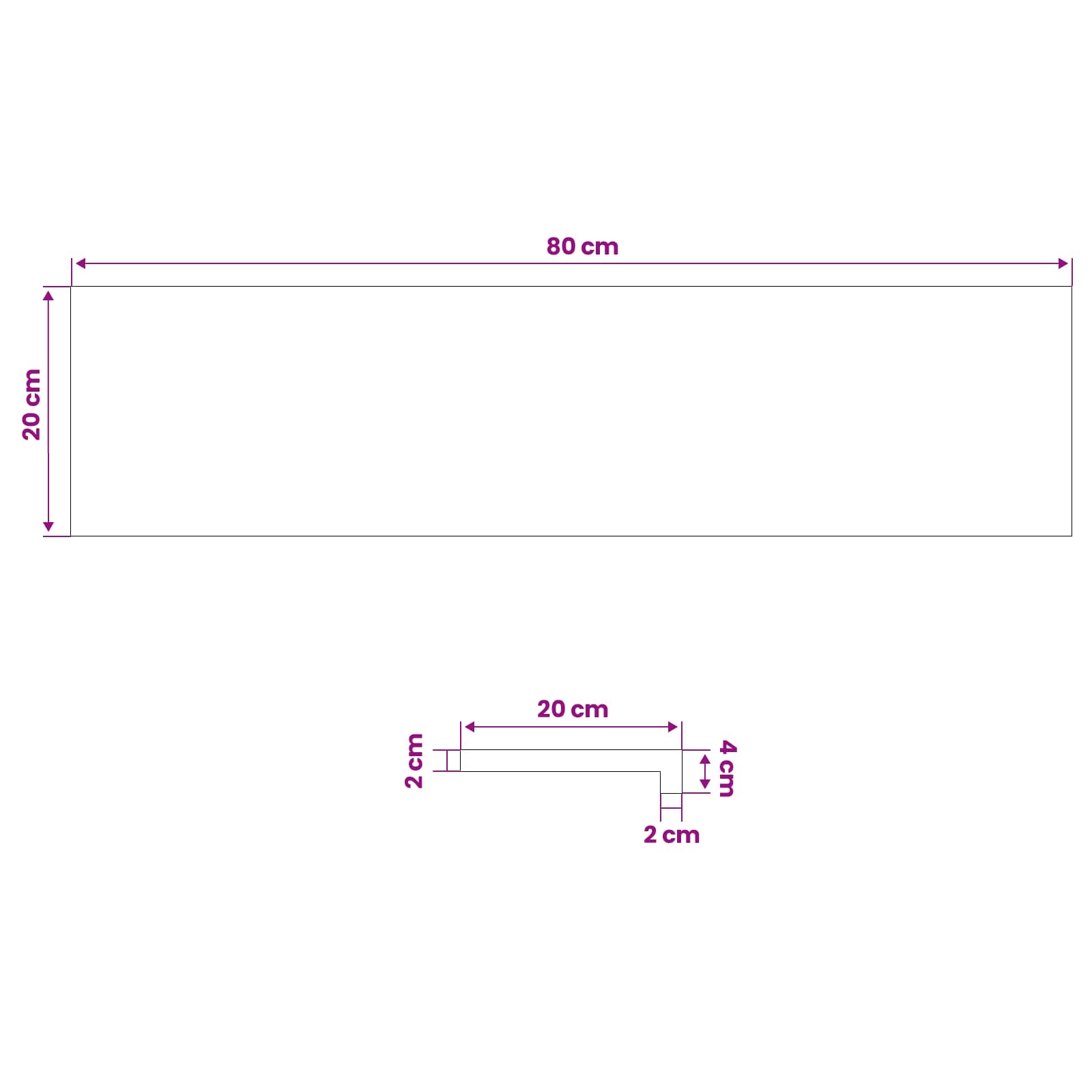 Παράθυρα 2 τμχ. Σκούρο Καφέ 80x 20 x 2 εκ. Στερεό ξύλο οξιάς - Pakobazaar