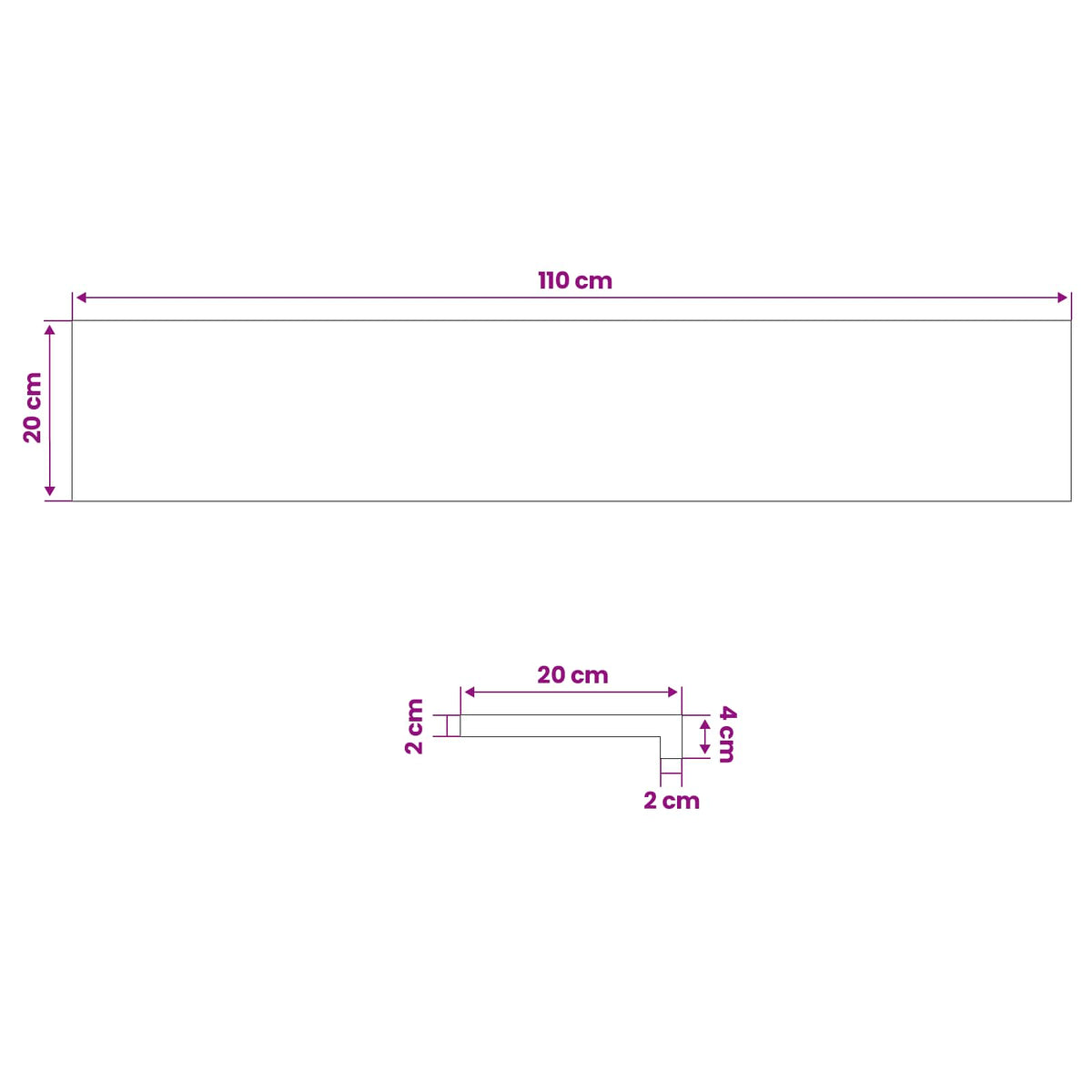 Παράθυρα 2 τμχ. Σκούρο Καφέ 110 x 20 x 2 cm Στερεό ξύλο οξιάς