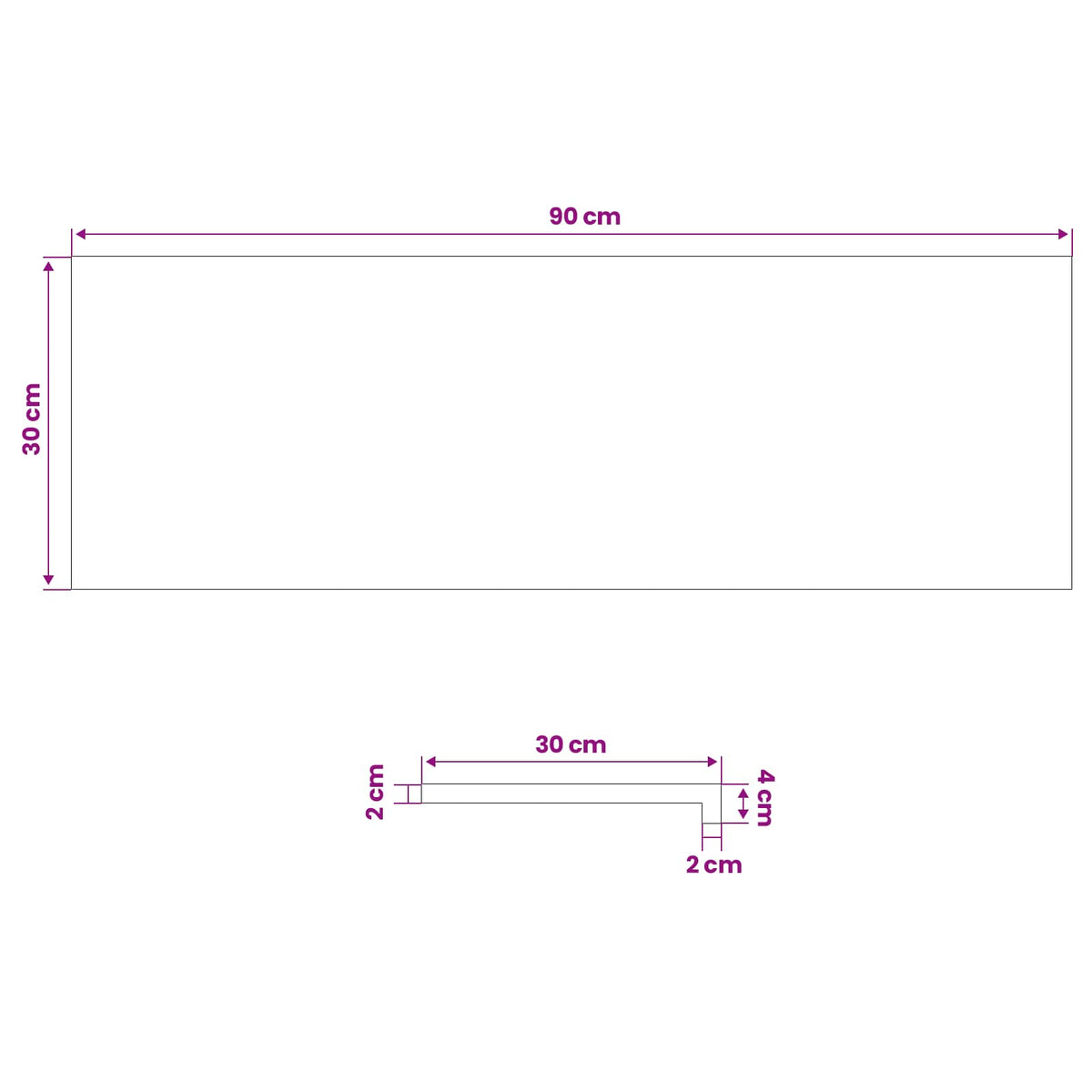 Παράθυρα 2 τμχ. Σκούρο Καφέ 90 x 30 x 2 cm Στερεό ξύλο οξιάς