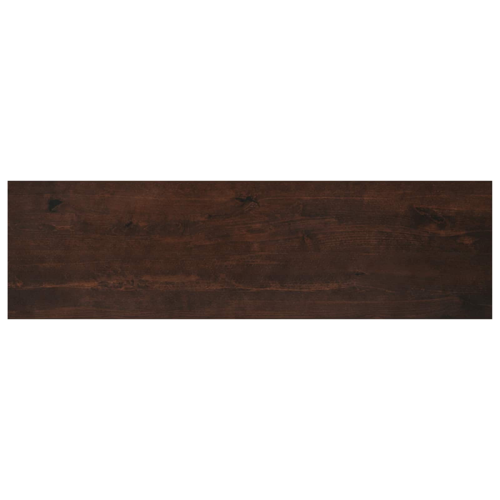 Παράθυρα 2 τμχ. Σκούρο Καφέ 140 x 40 x 2 cm Στερεό ξύλο οξιάς