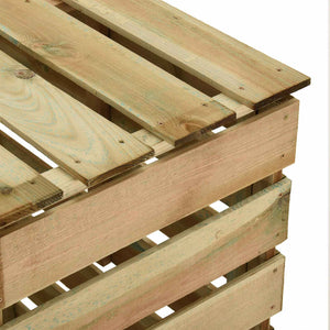 Σχάρωμα Κήπου 2 pcs Πράσινο 110 x 58 x 113 εκ Μασίφ Ξύλο Πεύκου - Pakobazaar