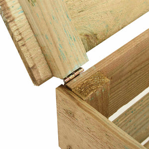 Σχάρωμα Κήπου 3 pcs Πράσινο 110 x 58 x 113 εκ Μασίφ Ξύλο Πεύκου - Pakobazaar