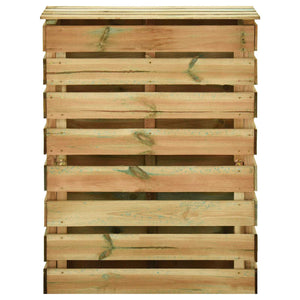 Σχάρωμα Κήπου 3 pcs Πράσινο 110 x 58 x 113 εκ Μασίφ Ξύλο Πεύκου - Pakobazaar