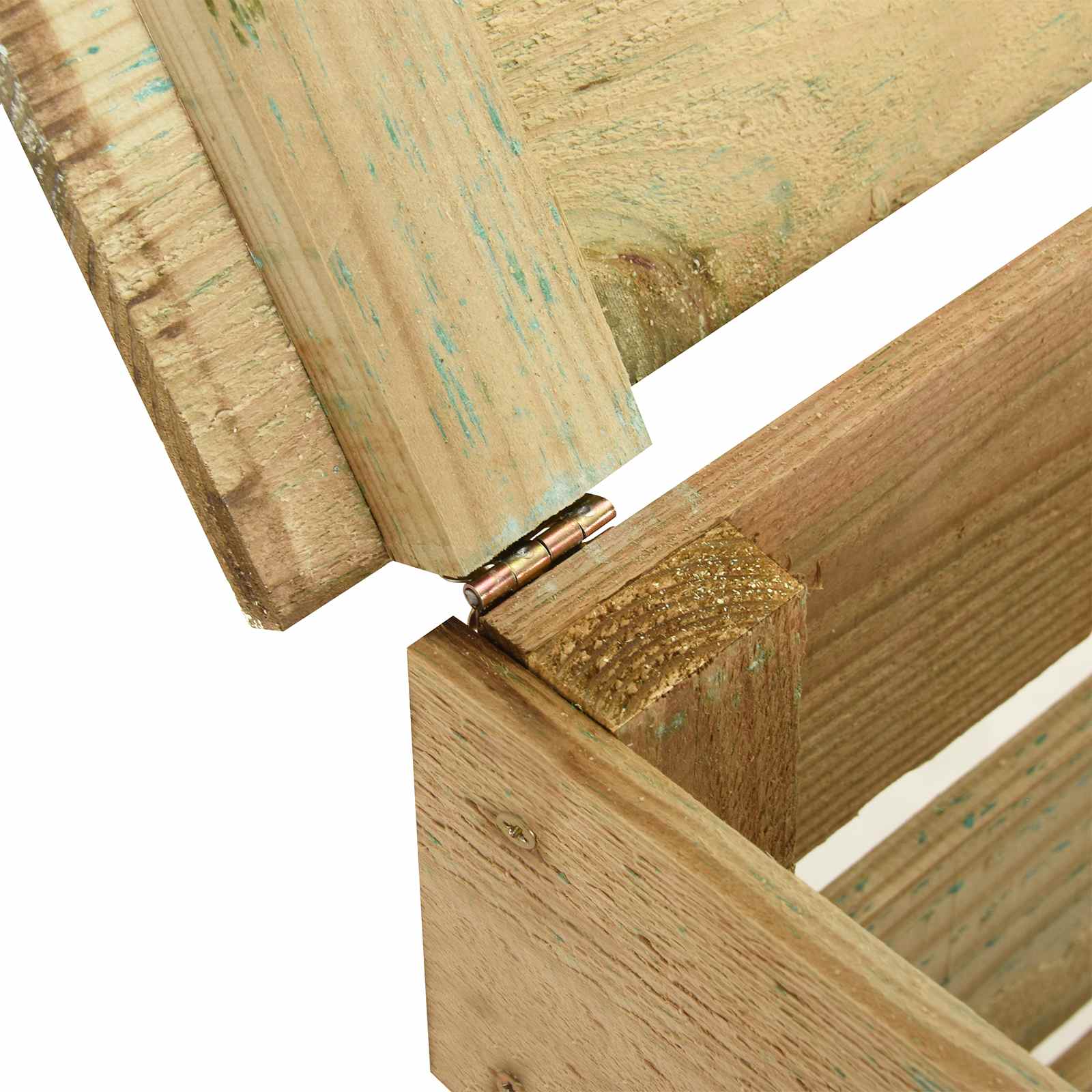 Σχάρωμα Κήπου 4 pcs Πράσινο 110 x 58 x 113 εκ Μασίφ Ξύλο Πεύκου