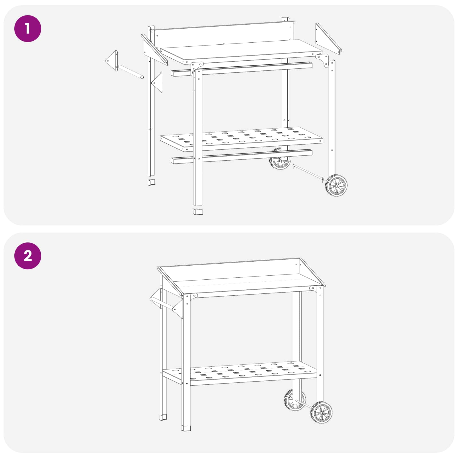 Τραπέζι Φυτεύσεων με Ρόδες 96 x 50 x 89 εκ. - Pakobazaar