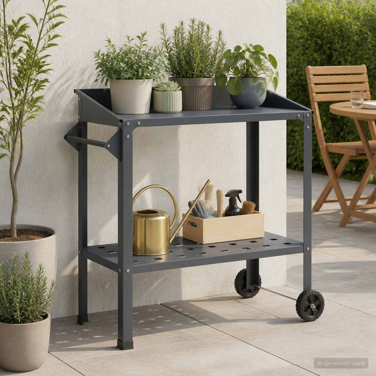 Τραπέζι Φυτεύσεων με Ρόδες 96 x 50 x 89 εκ. - Pakobazaar