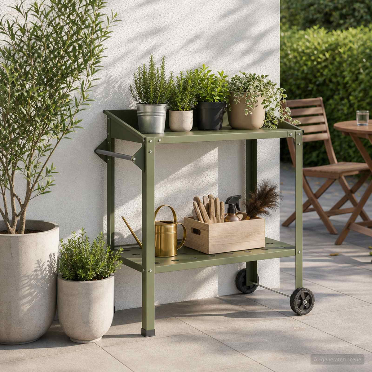 Τραπέζι Φυτεύσεων με Ρόδες 96 x 50 x 89 εκ. - Pakobazaar