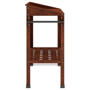 Τραπέζι Φυτεύσεων με Ρόδες Σκ rusty 96 x 50 x 89 εκ.