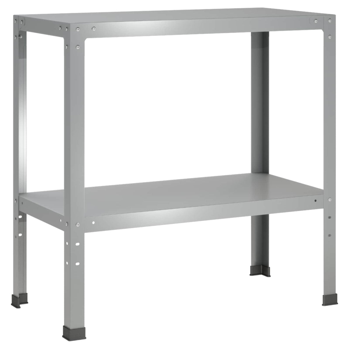 Τραπέζι φύτευσης 100 x 40 x 80 cm Γαλβανισμένος Χάλυβας Ασημί - Pakobazaar