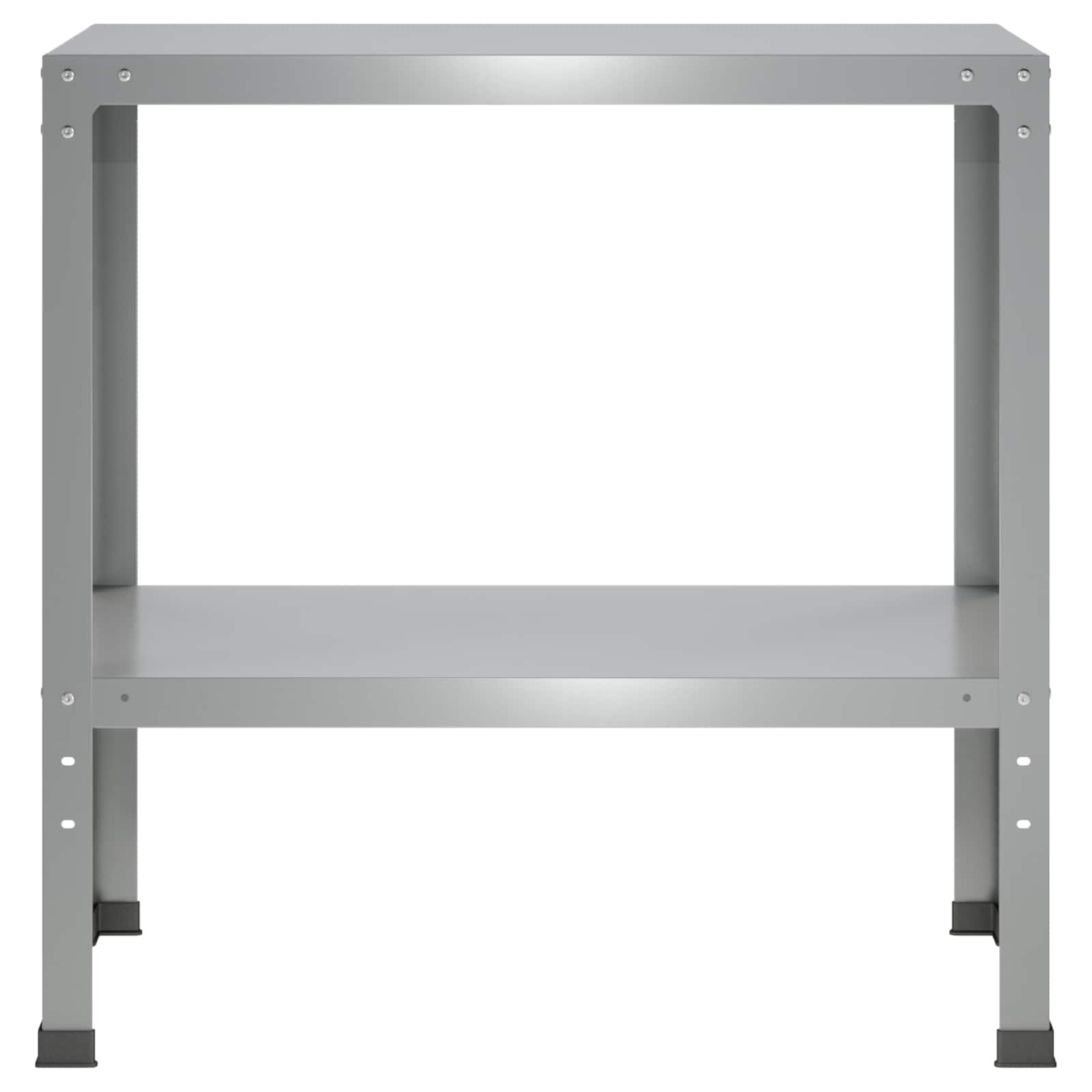 Τραπέζι φύτευσης 100 x 40 x 80 cm Γαλβανισμένος Χάλυβας Ασημί - Pakobazaar
