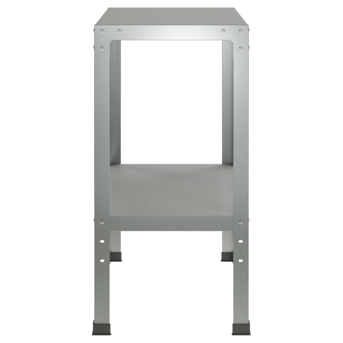 Τραπέζι φύτευσης 100 x 40 x 80 cm Γαλβανισμένος Χάλυβας Ασημί - Pakobazaar