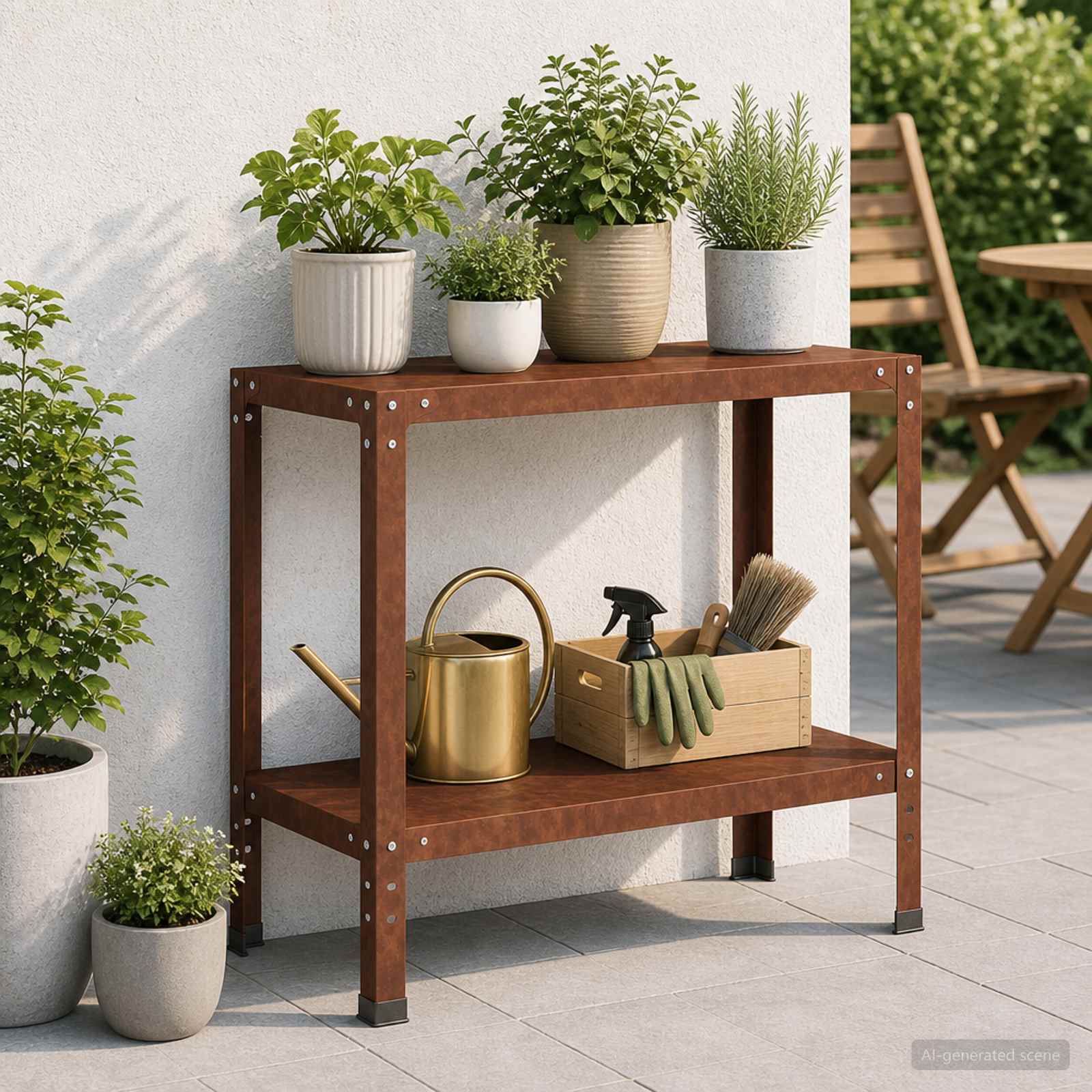Τραπέζι φύτευσης 100 x 40 x 80 cm Ατσάλι Σκληρυθέν στον Αέρα - Pakobazaar