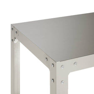 Τραπέζι φύτευσης 80 x 40 x 80 cm Ανοξείδωτο Ατσάλι Ασημί - Pakobazaar