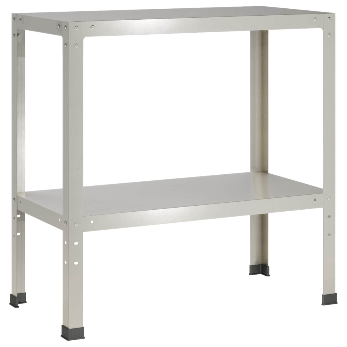 Τραπέζι φύτευσης 80 x 40 x 80 cm Ανοξείδωτο Ατσάλι Ασημί - Pakobazaar