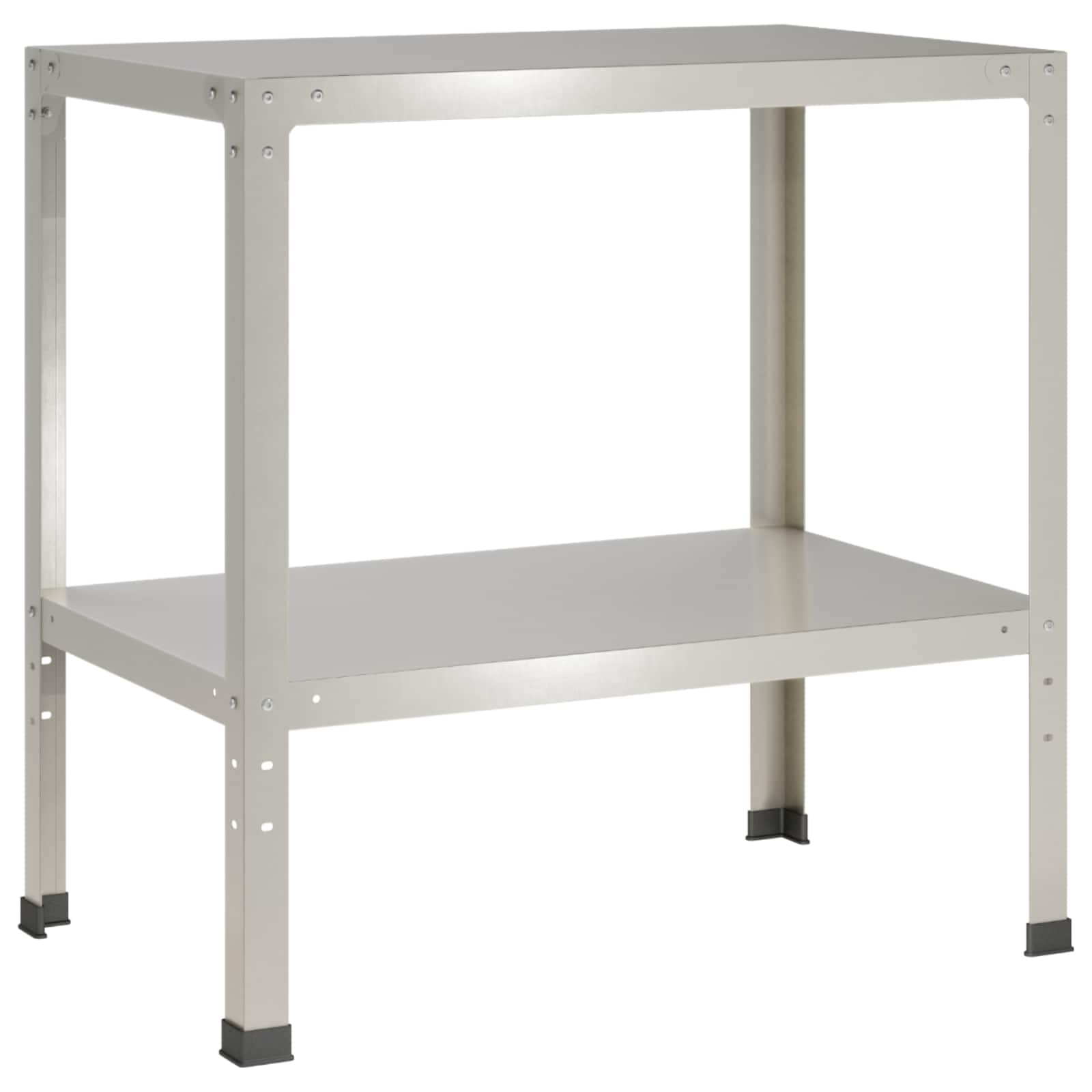 Τραπέζι φύτευσης 80 x 50 x 80 cm Ανοξείδωτο Ατσάλι Ασημί