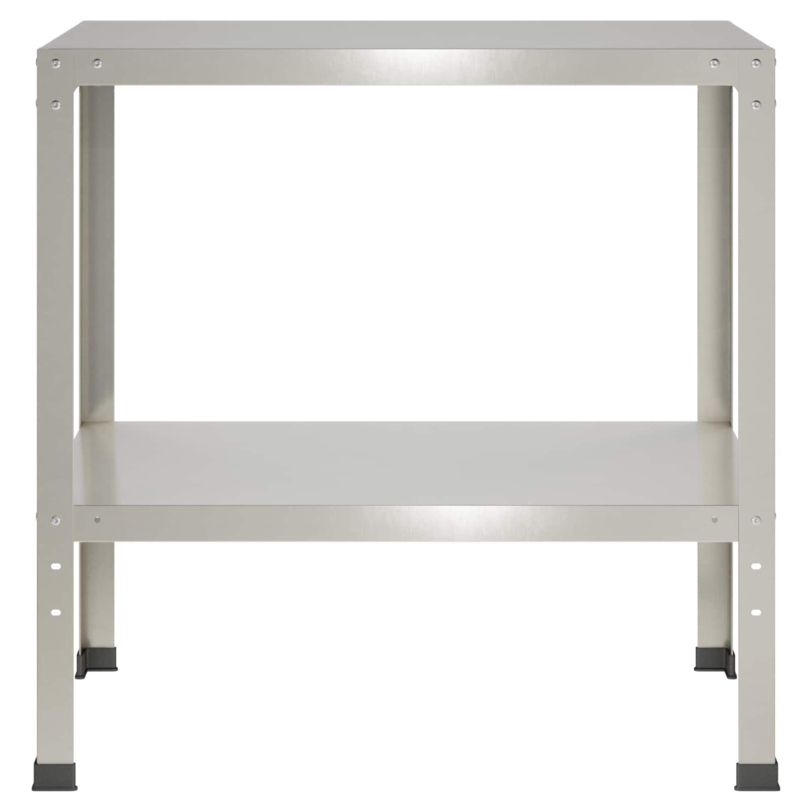 Τραπέζι φύτευσης 80 x 50 x 80 cm Ανοξείδωτο Ατσάλι Ασημί
