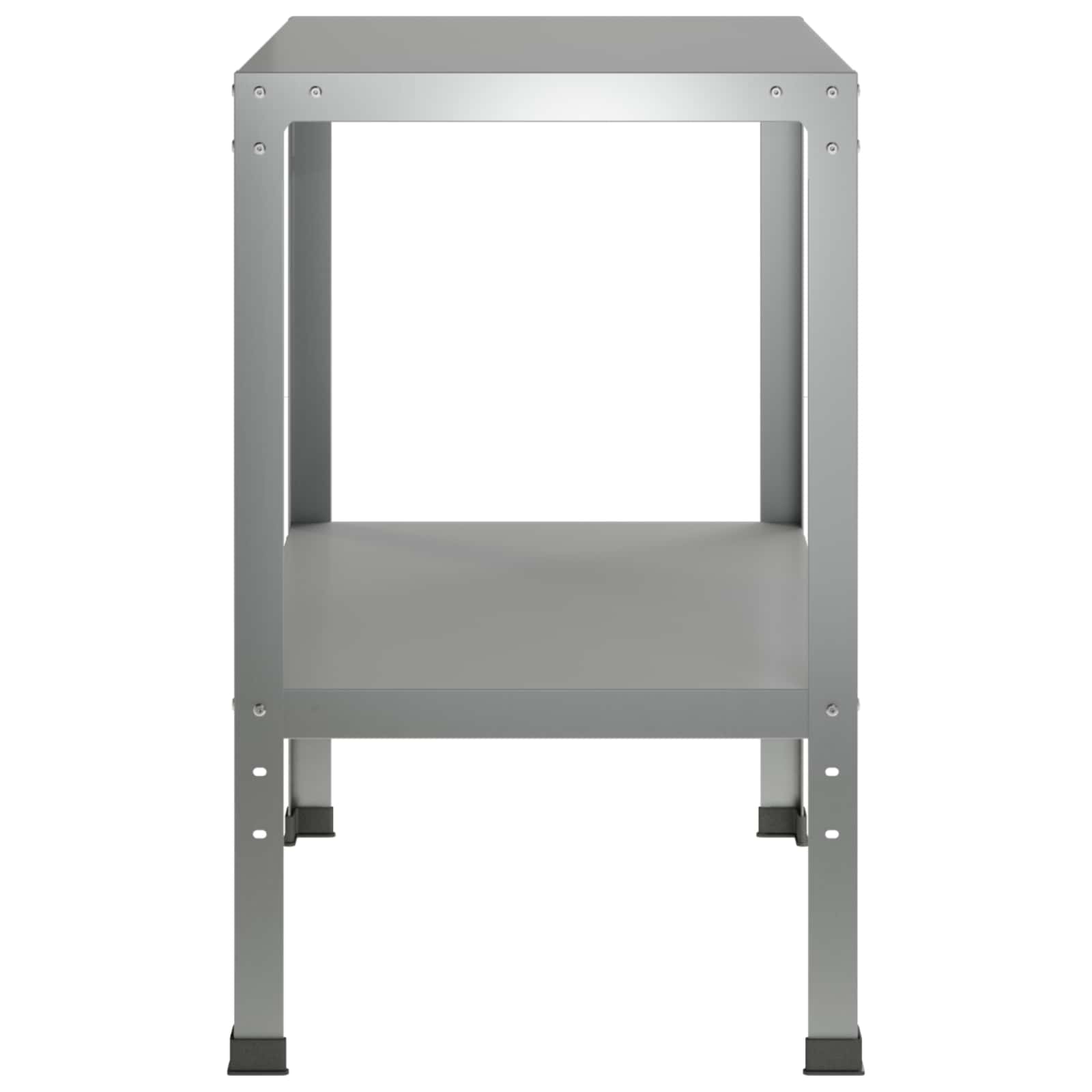 Τραπέζι φύτευσης 80 x 50 x 80 cm Γαλβανισμένος Χάλυβας Ασημί - Pakobazaar