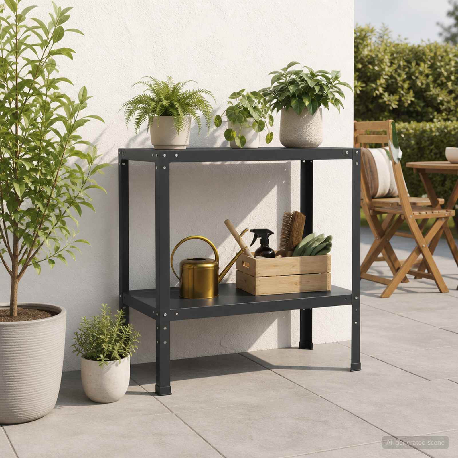 Τραπέζι φύτευσης 60 x 50 x 80 cm Χάλυβας με επίστρωση πούδρας - Pakobazaar