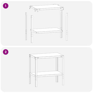Τραπέζι φύτευσης 60 x 50 x 80 cm Χάλυβας με επίστρωση πούδρας