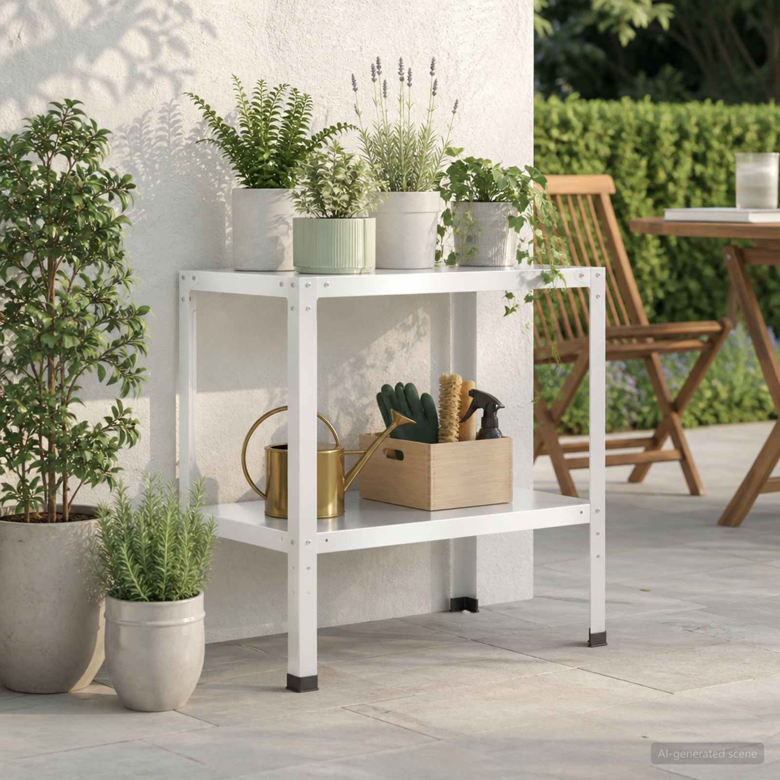 Τραπέζι φύτευσης 60 x 50 x 80 cm Χάλυβας με επίστρωση πούδρας