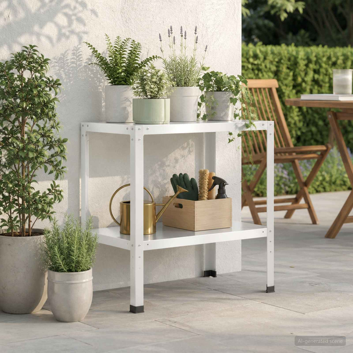 Τραπέζι φύτευσης 60 x 50 x 80 cm Χάλυβας με επίστρωση πούδρας