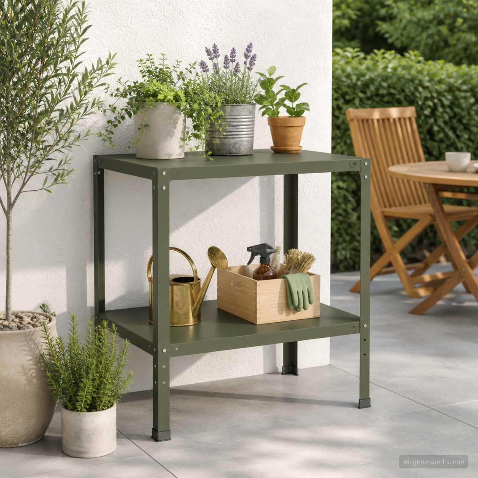 Τραπέζι φύτευσης 60 x 50 x 80 cm Χάλυβας με επίστρωση πούδρας