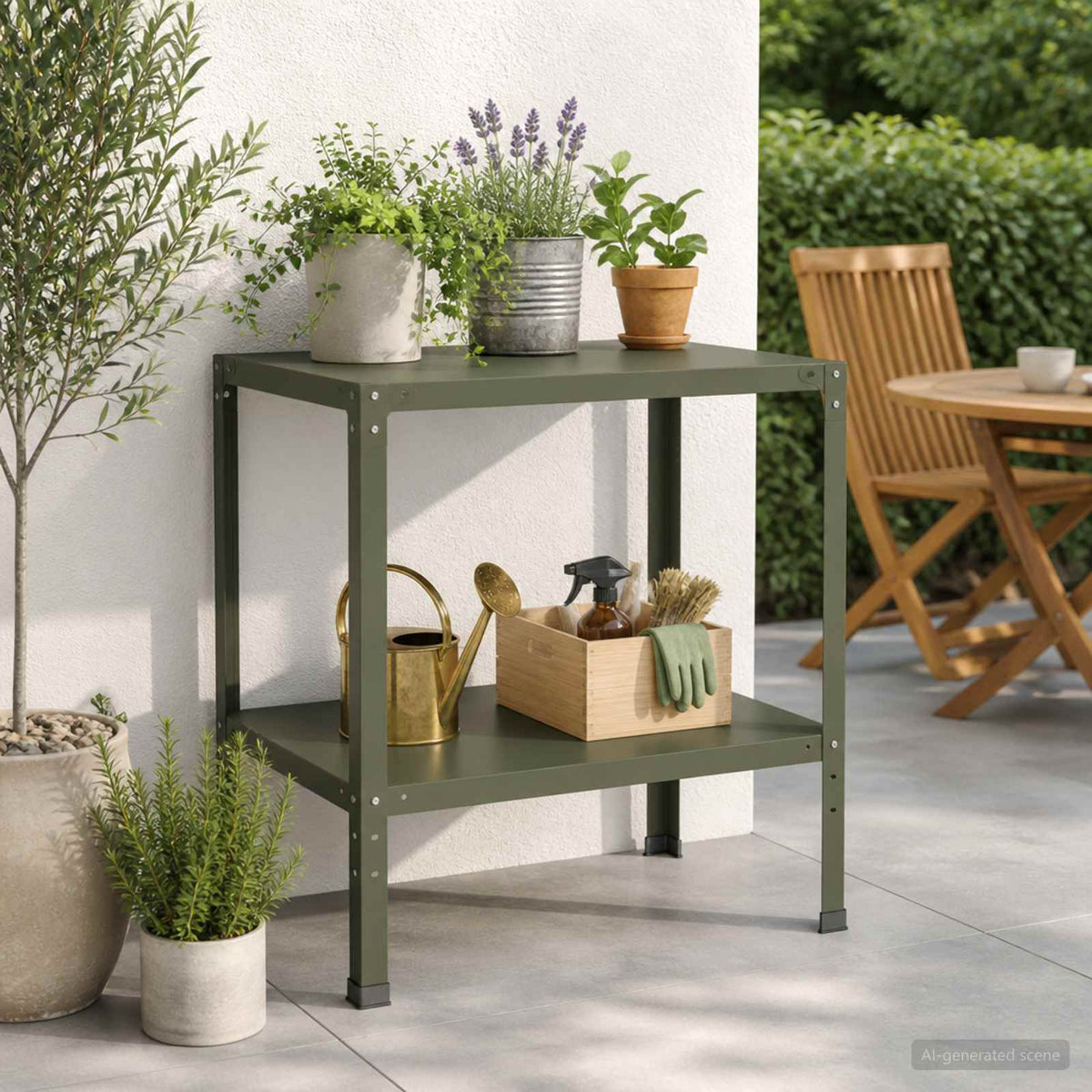 Τραπέζι φύτευσης 60 x 50 x 80 cm Χάλυβας με επίστρωση πούδρας