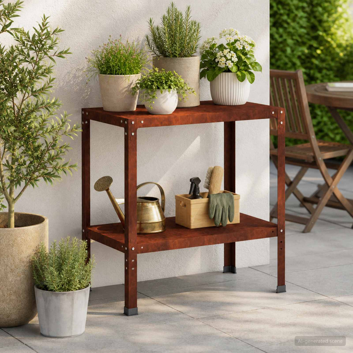 Τραπέζι φύτευσης 60 x 50 x 80 cm Ατσάλι Σκληρυθέν στον Αέρα