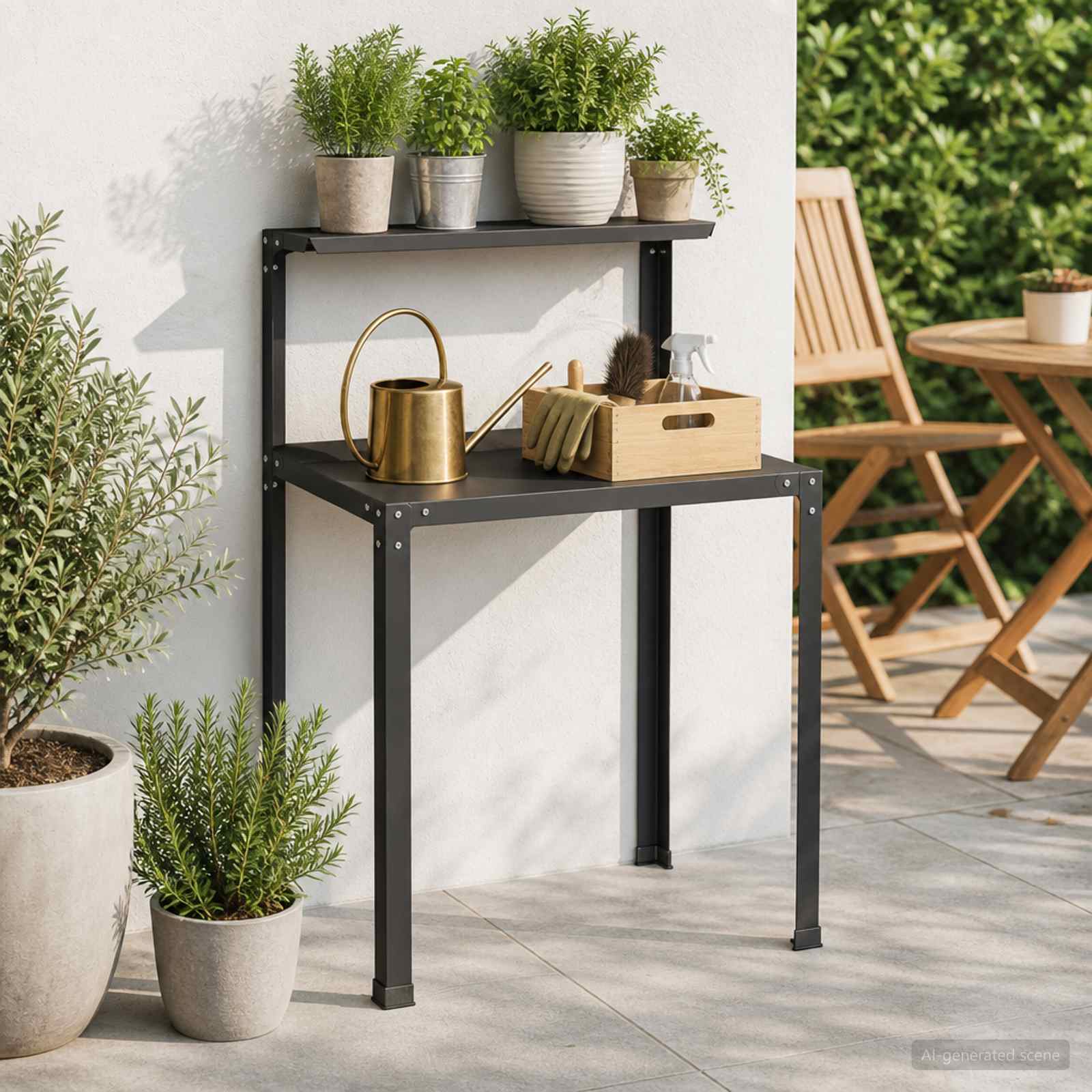 Τραπέζι φύτευσης 100 x 50 x 104 cm Χάλυβας με επίστρωση πούδρας - Pakobazaar