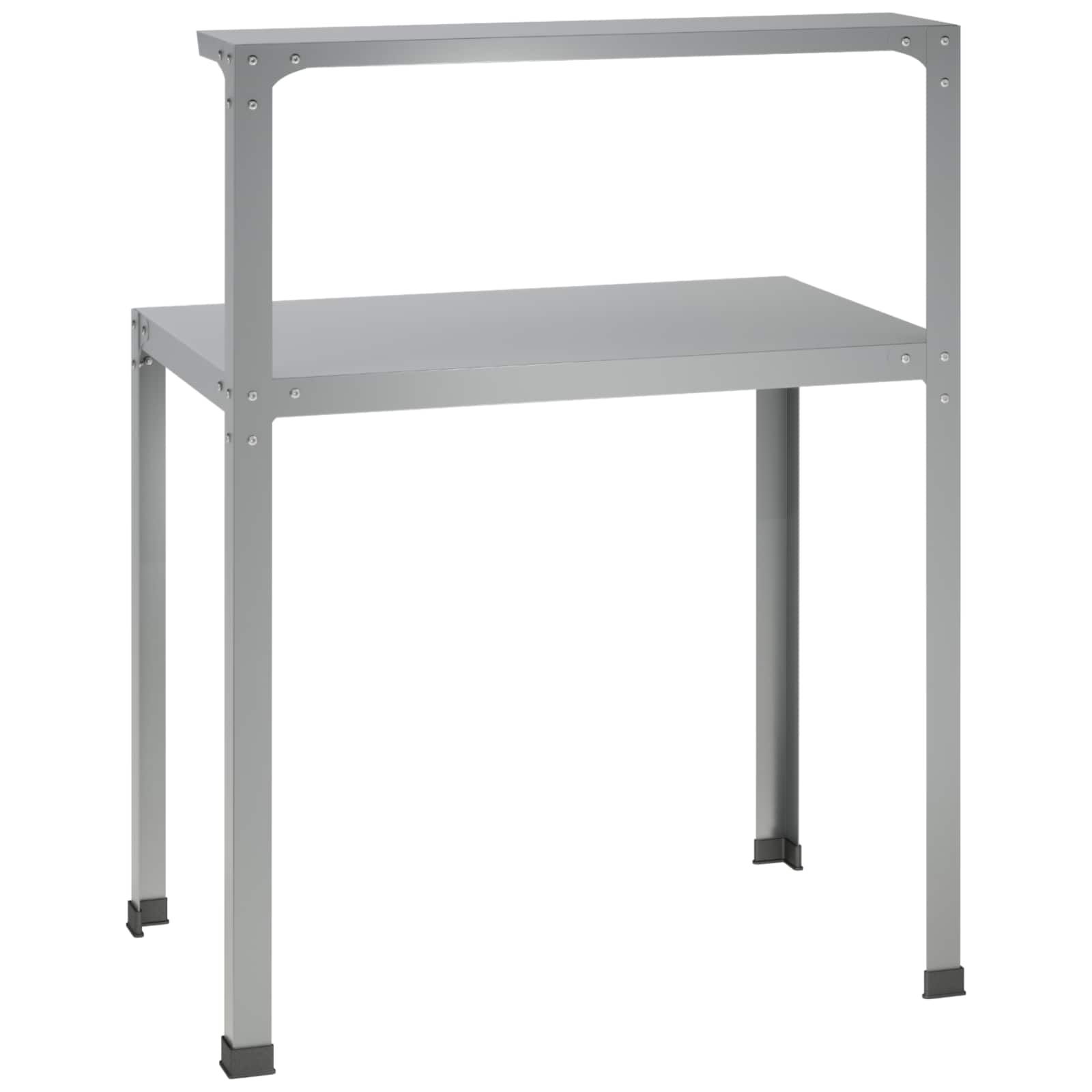Τραπέζι φύτευσης 100 x 50 x 104 cm Γαλβανισμένος Χάλυβας Ασημί